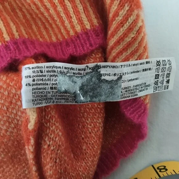 Zara  Women's Orange and Yellow Vest Size L - Picture 6 of 6